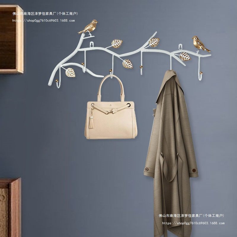 Wall Hook Wall Hanger Bedroom Door Paste Coat Hook Entrance Hook Decorative Wall Hanging