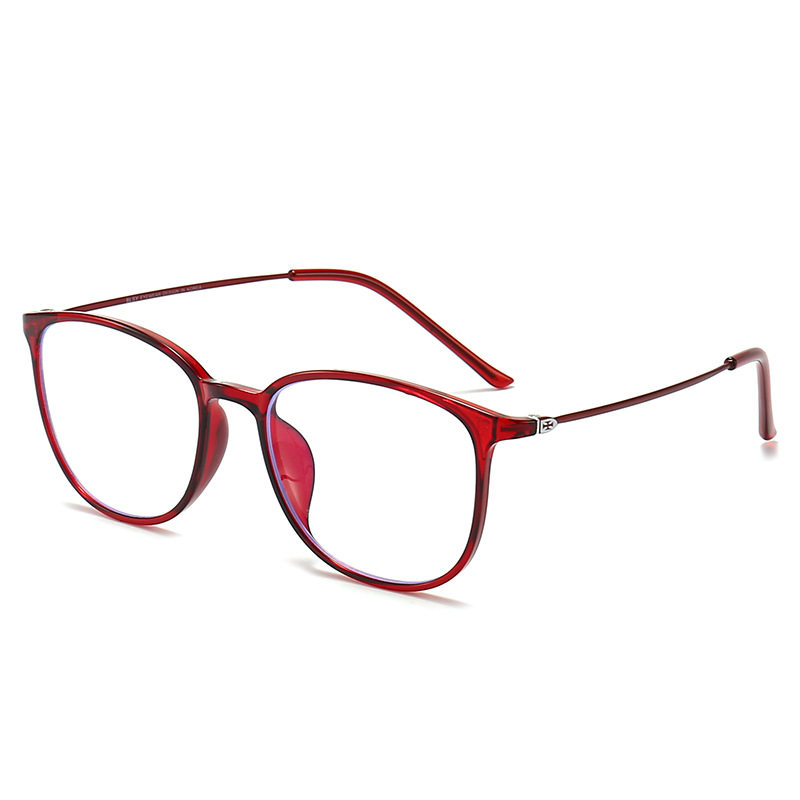 2212 New Anti-Blue Light Glasses Frame for Men and Women Japanese Style Square Frame Student Flat Myopia Glasses Ultra-Light Frame