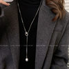 Long Necklace for Women in Autumn and Winter Retro Pearl Gold Sweater Chain Temperament High-End Light Luxury Accessories