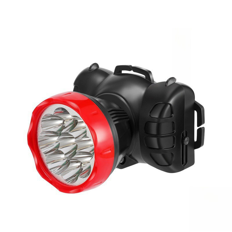 Led Outdoor Strong Light Rechargeable Headlight Mini High-Power Sensor Fishing Light Rubber Cutting Head-Mounted Flashlight Miner's Lamp