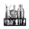 Cross-border explosions wooden frame bartender set stainless steel 550ml shake cocktail bar tools full set of 13 pieces