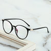 Round full frame TR90 myopia optical frame black retro men's and women's glasses frame