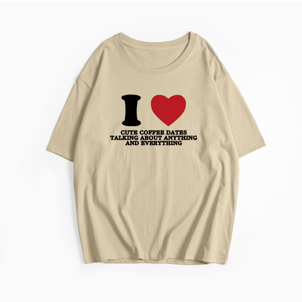 Womens Vintage Graphic T Shirt Casual Loose Fit Round Neck Short Sleeve Cotton Summer Essential Wholesale