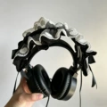 Gothic black and white hairband