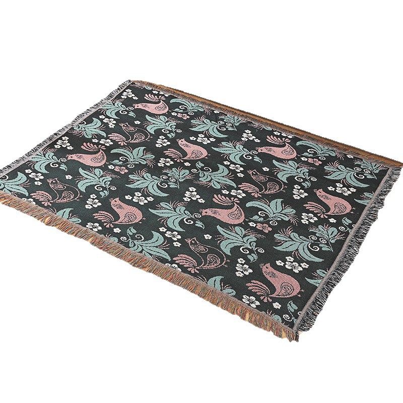 Custom Ins Style Jacquard Blanket Thickened Encryption Sofa Cover Blanket Internet Popular Tapestry Art Gift Blanket Designer Style