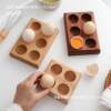Solid Wood Egg Tray Egg Tray Home Kitchen Egg Storage Box Duck Egg Tray Egg Storage Rack Anti-Shattering Egg Tray