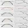 Sunny in stock wholesale new small box rimless metal glasses can be equipped with myopia anti blue light glasses