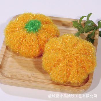 Korean-Style Design Handmade Acrylic Dishwashing Towel, Fine Bristles, Double-Sided Use, Durable and Non-Greasy