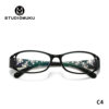 STUDIOMUKU wooden cool glasses instant cross-border reading glasses oval comfortable glasses frame glasses frame