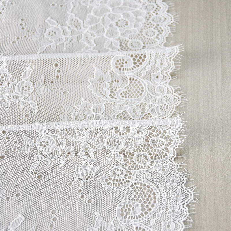 Lace Lace Rose Big Flower Cut Line Elastic Eyelash Lightweight Breathable Clothing Accessories Palace Style Cheongsam Accessories