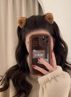 毛绒猫耳朵发夹女侧边夹刘海碎发小抓夹可爱公主头鲨鱼夹发卡头饰