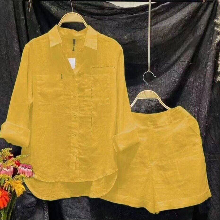 亚马逊春夏季气质休闲洋气减龄纯色开衫时尚长袖运动套装外贸批发