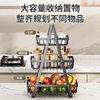 Cross-border Removable Fruit Basket Double-layer Three-layer Portable Basket Living Room Kitchen Bread Snack Storage Basket Rack