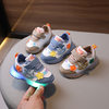 Light-up baby boy's shoes soft-soled non-slip baby toddler shoes children's sneaker spring and autumn girls' leather 0-1 years old 3