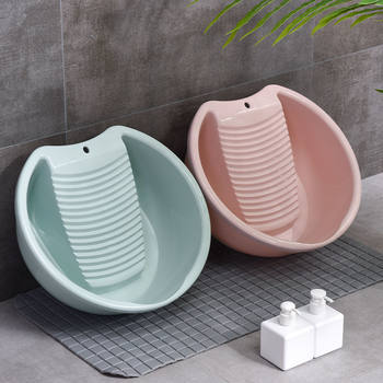 Household Washbasin Thickened Washboard Integrated Baby Student Dormitory Large Laundry Basin Plastic Basin Laundry Basin Wholesale