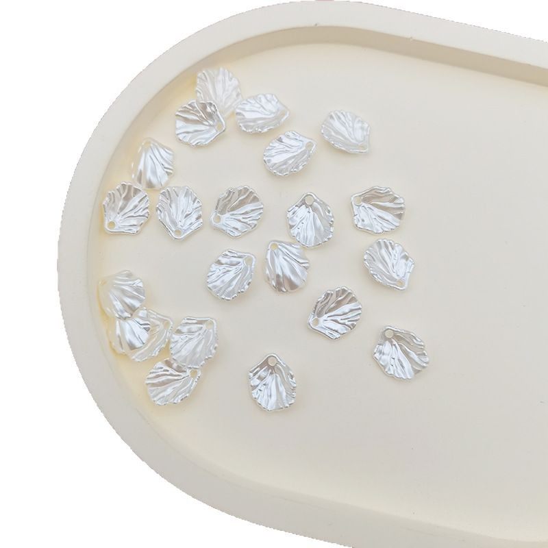 ABS仿珍珠贝壳花瓣发簪饰品配件手工diy装饰工艺礼品贝叶配饰批发