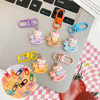 Candy-Colored Metal Paint Spring Ring Buckle Ring Key Chain Key Chain Open Ring Handmade Bag Hanging Buckle Accessories
