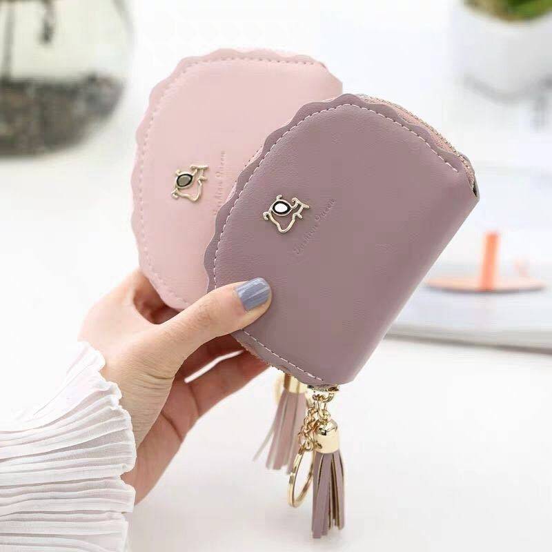 Tassel Card Holder Women's Korean Cute Personalized Mini Multi-Card Slot Small Fresh Large Capacity Handbag Casual Coin Purse