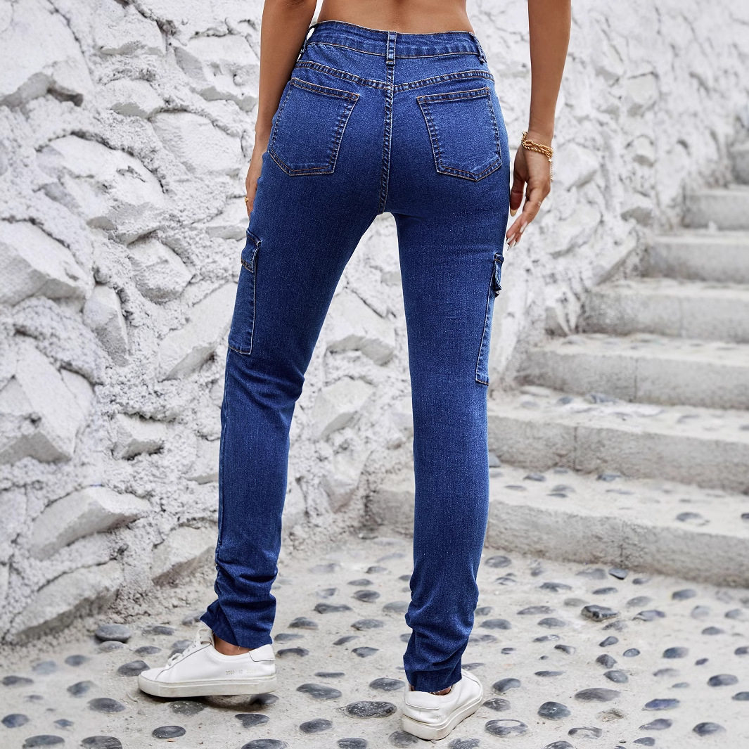 Skinny Denim Pants Stretchy Slim Fit Ankle Length Casual Wear for Women Ready to Ship factory direct