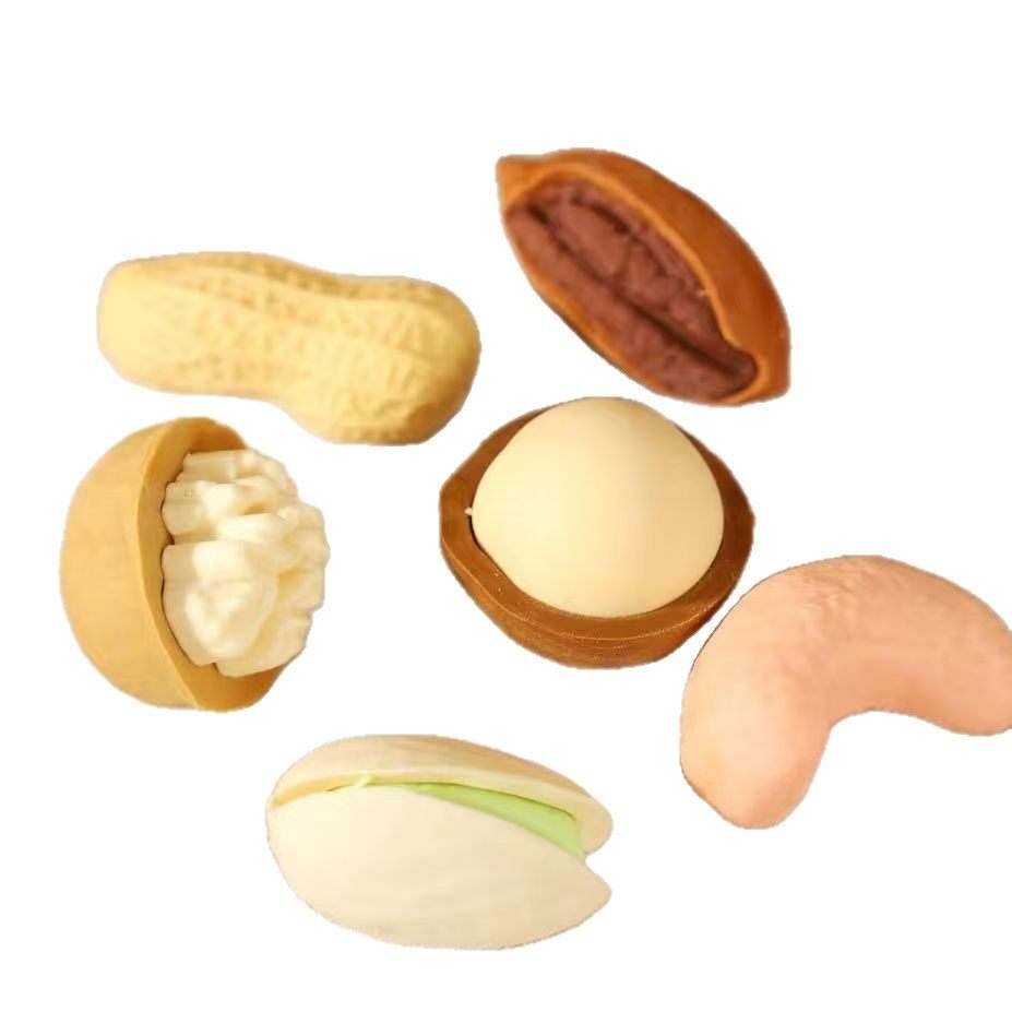 Qingyifang Hundred Percent Nut Shaped Rubber Pencil Eraser Small Prize Creative Cute Student Eraser Wholesale