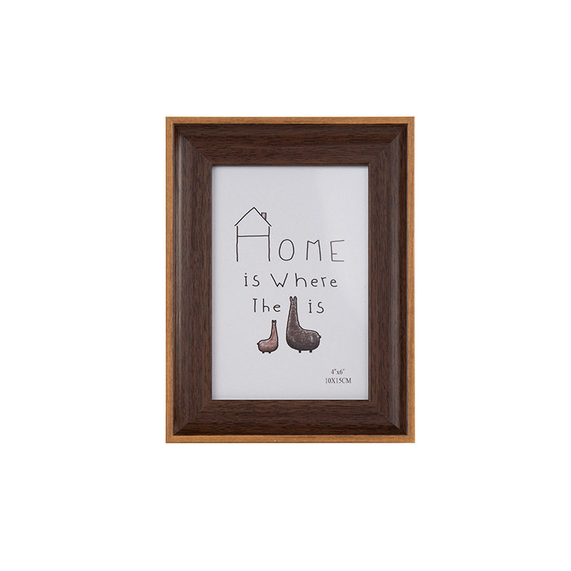Living Room Decorative Frame Modern Simple Rectangular Fresh Handmade Solid Wood Photo Frame Bedroom ID Frame