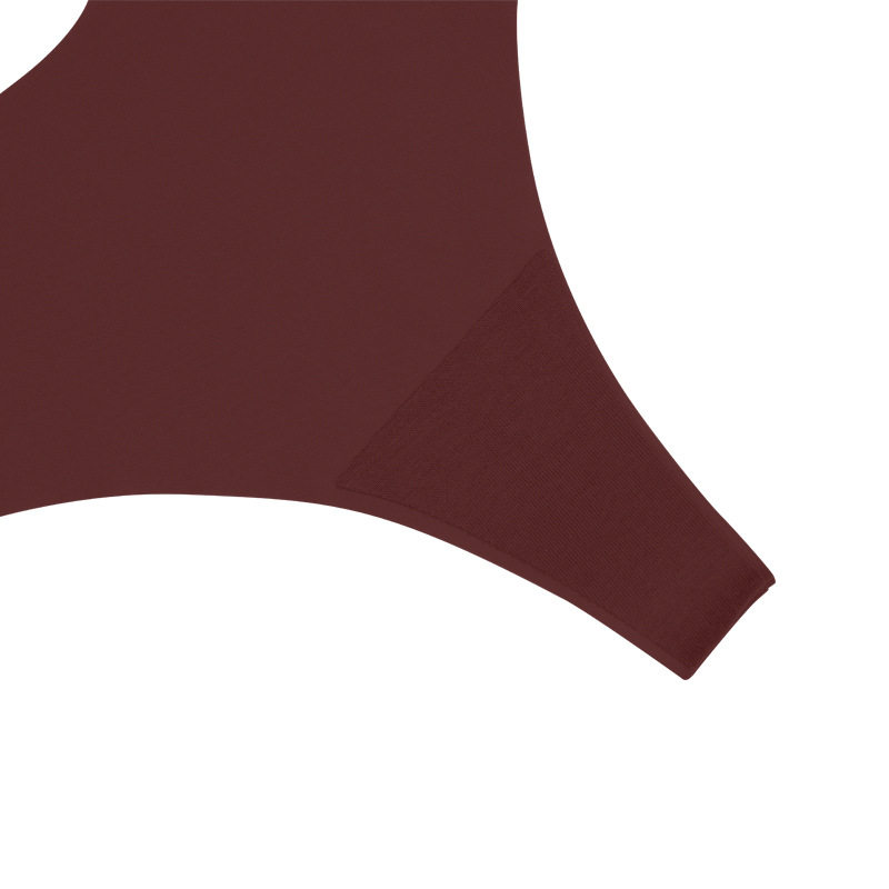 欧美低腰冰丝裸感无痕纯棉裆透气大码T型内裤 女士性感一片式内裤