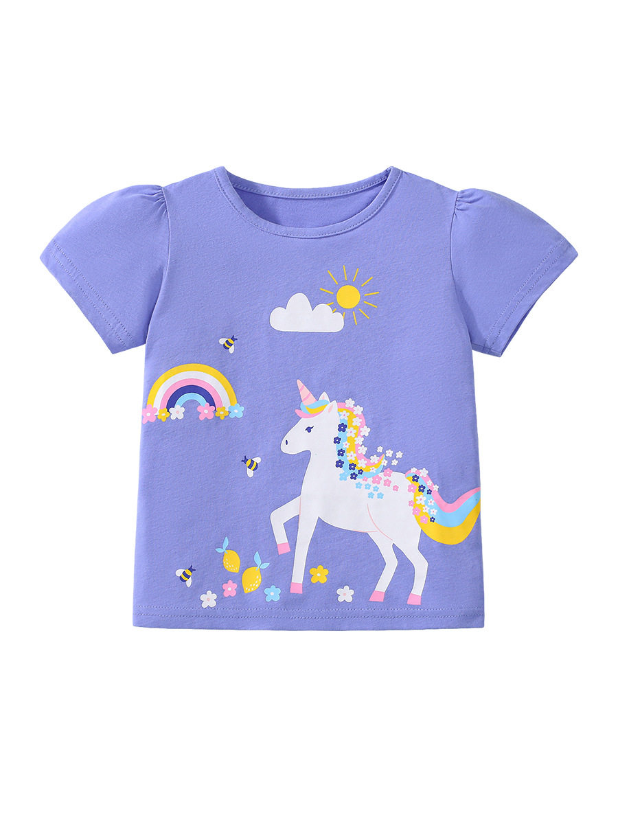 Cartoon Animal Kids' T-Shirt Direct from Source Factory, Summer Short-Sleeve Boys' Tee