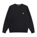 Cotton crew neck black white label