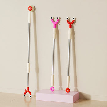 Magnetic Smiley Face Clothes Hanger Rod, No-Drill Clothes Fork, Clothing Store Clothes Picker, Magnetic Clothes Hanger, Clothes Drying Rack