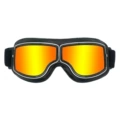 Black leather imitation red film