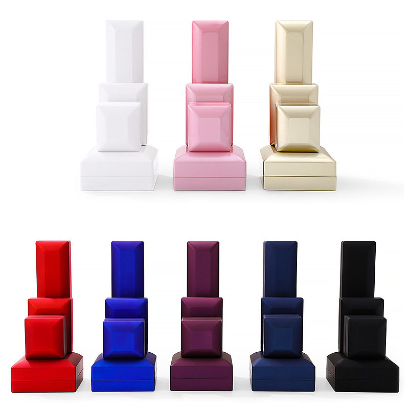 Creative Led Light Jewelry Box Ring Box Pendant Necklace Bracelet Box Spotlight Jewelry Box Lighting Jewelry Packaging Box