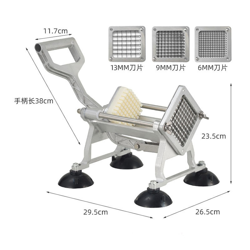 Multifunctional French fries machine kitchen supplies cutting and dicing manual push and pull tool stainless steel potato cutting machine