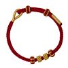 2026 Horse Zodiac Year Red Rope Bracelet Women Can Wear Gold Transfer Beads Finished DIY Bracelet