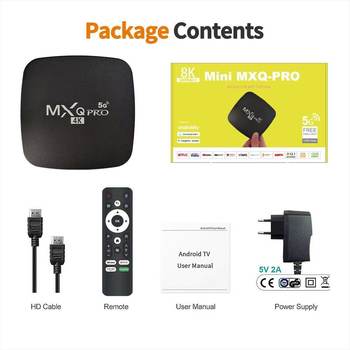 Cross-Border Popular Mxmini4K High-Definition Dual-Band Voice Set-Top Box Wifi5G Network Android Player Set-Top Box