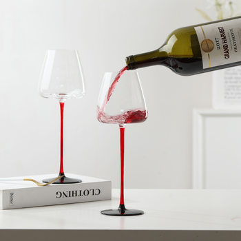 Burgundy Black Tie Wine Glass Waterfall Decanter Goblet Wine Glass Wine Set Waterfall Decanter