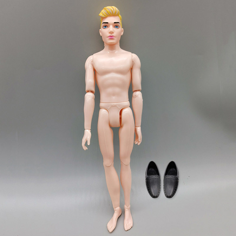 30cm金髪ヘッドプラス素体送黒靴141303