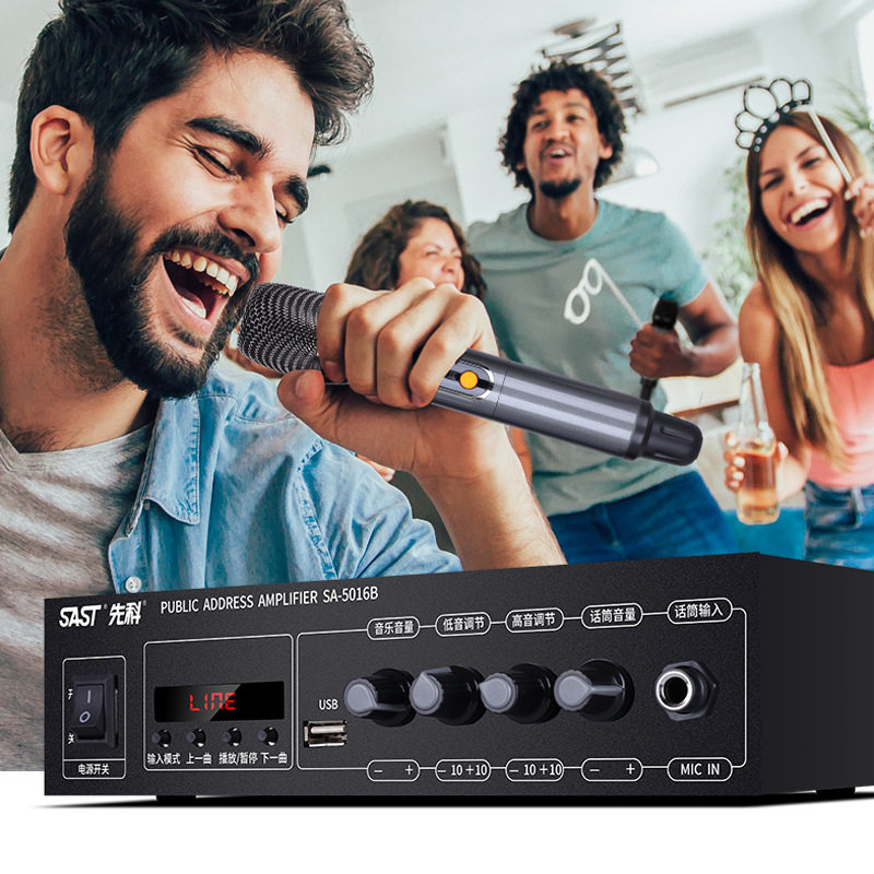 Xianke SA-5016B constant pressure constant resistance high power amplifier household ceiling sound column campus radio music Bluetooth