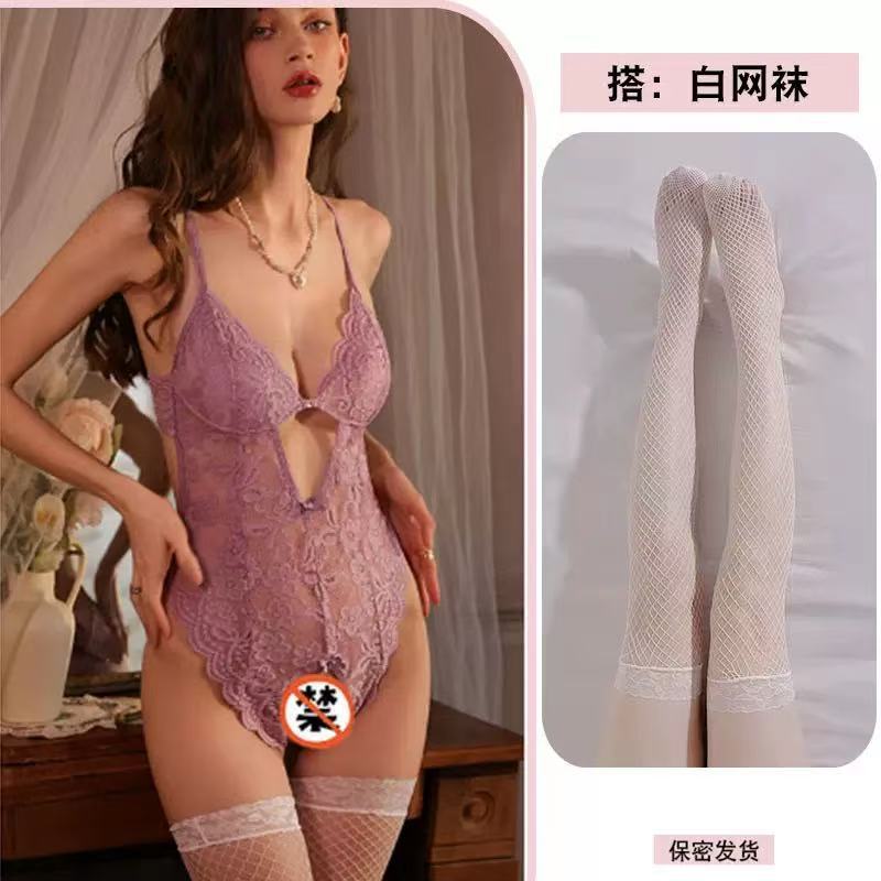 情趣内衣女性感激情风大尺度免脱连体诱惑睡衣战袍带胸垫诱惑大码