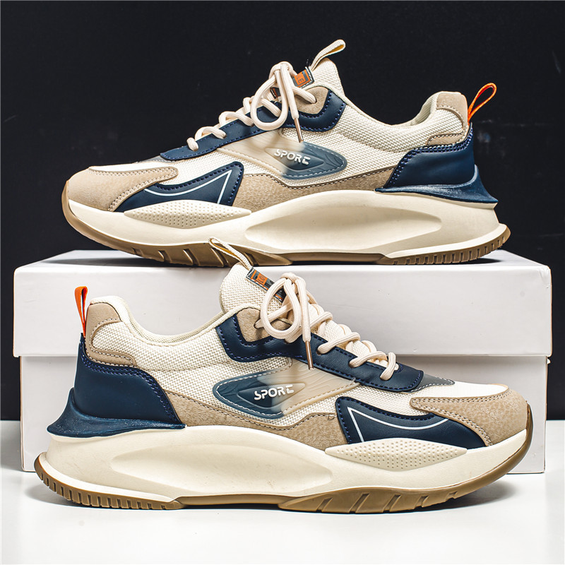 New Spring & Fall Thick-Soled Dad Shoes Men's Casual Versatile Sports Shoes Running Forrest Gump Retro Ins Trbottomy Shoes 4 undefined