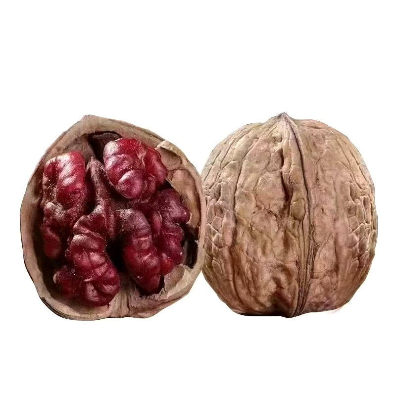 New Yunnan Red-Skinned Walnuts, Thin-Skinned Red Rice, Fresh Snacks, Purple-Skinned Walnuts, Dried Fruits and Nuts, Wholesale Walnuts