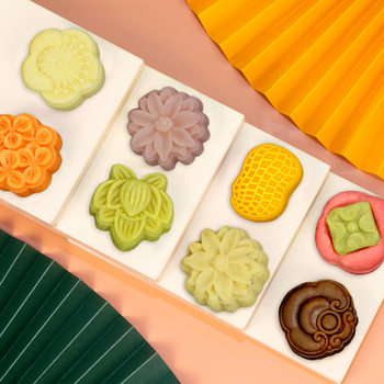 Mung Bean Cake, Pastry, Sorbet, Specialty Cake, Chinese Traditional Tea Snack and Fruit Plate, Spring Festival New Year Dessert