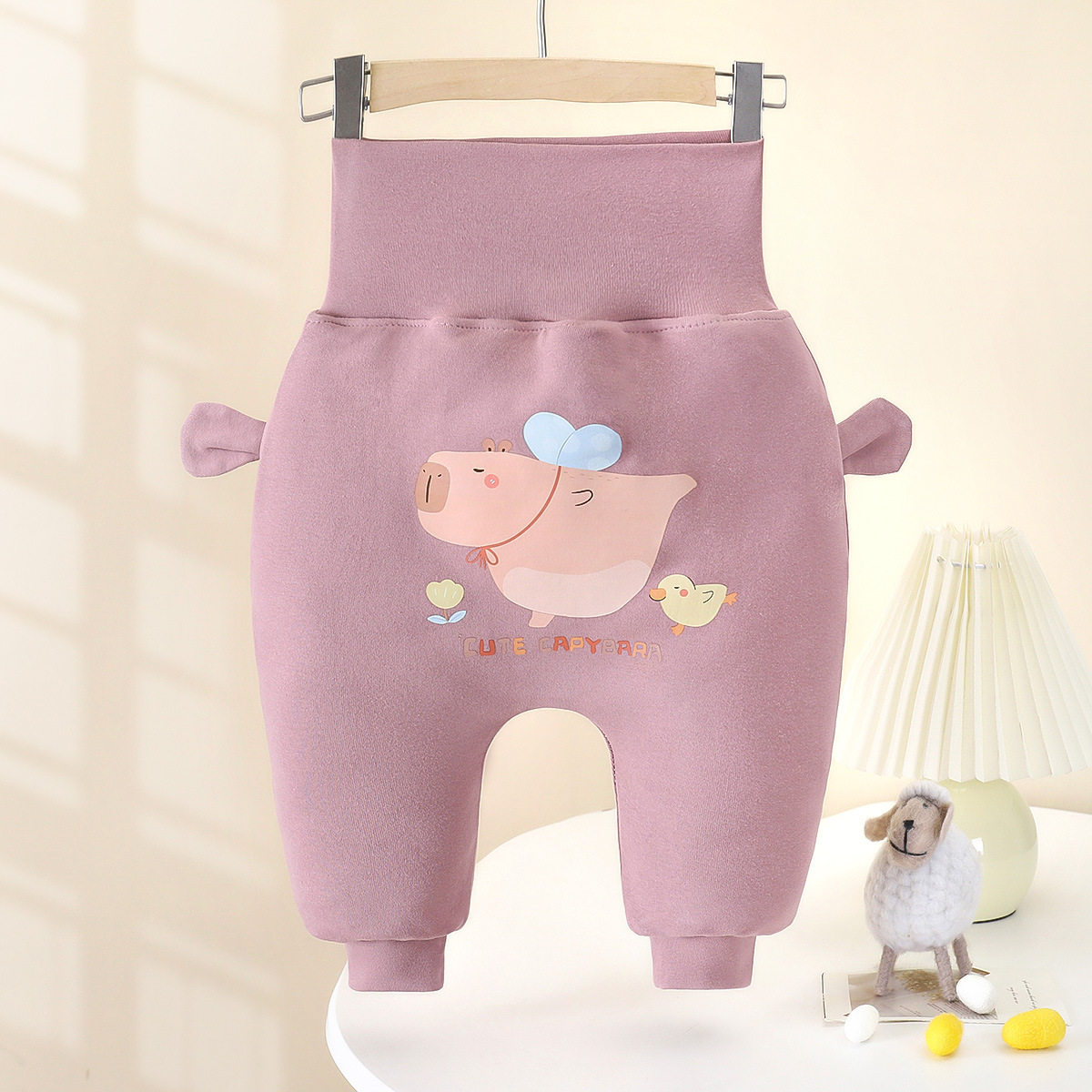 Baby Jungen & Mädchen Winter-verstärkte thermoreaktive 3-Schicht-Wattierte Big-PP-Hose, niedliche Kleinkinder-Wärmehose