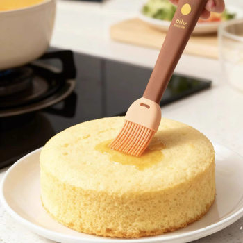 Food Grade Silicone Oil Brush Baby Food Supplement Kitchen Baking Barbecue Brush High Temperature Resistant Pancake Pancake Oil Brush