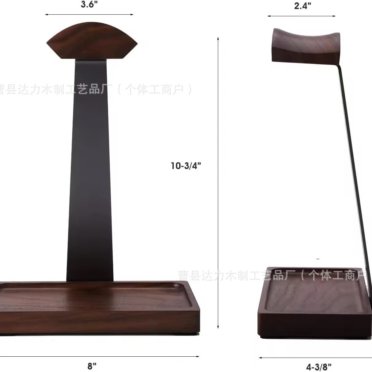 Wooden Desktop Headphone Stand Headset Computer Headset Hanger Bracket Internet Cafe Desktop Storage E-Sports Headphone Stand