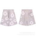 Grey Casual Shorts (White Wreath)