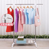Indoor Retractable Clothes Drying Rack Floor-Standing Mobile Single-Pole Small Foldableing Cooling Hanging Simple Clothes Rod for Home Use Yang Chengjunri