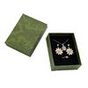 A generation of exquisite flannel jewelry box fashion transparent film box earrings bracelet necklace storage box 7*9