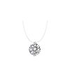 S925 Silver Versatile Transparent Fishing Line Pendant Women's Invisible Necklace Ring Moissanite Clavicle Chain Mermaid Tears Necklace