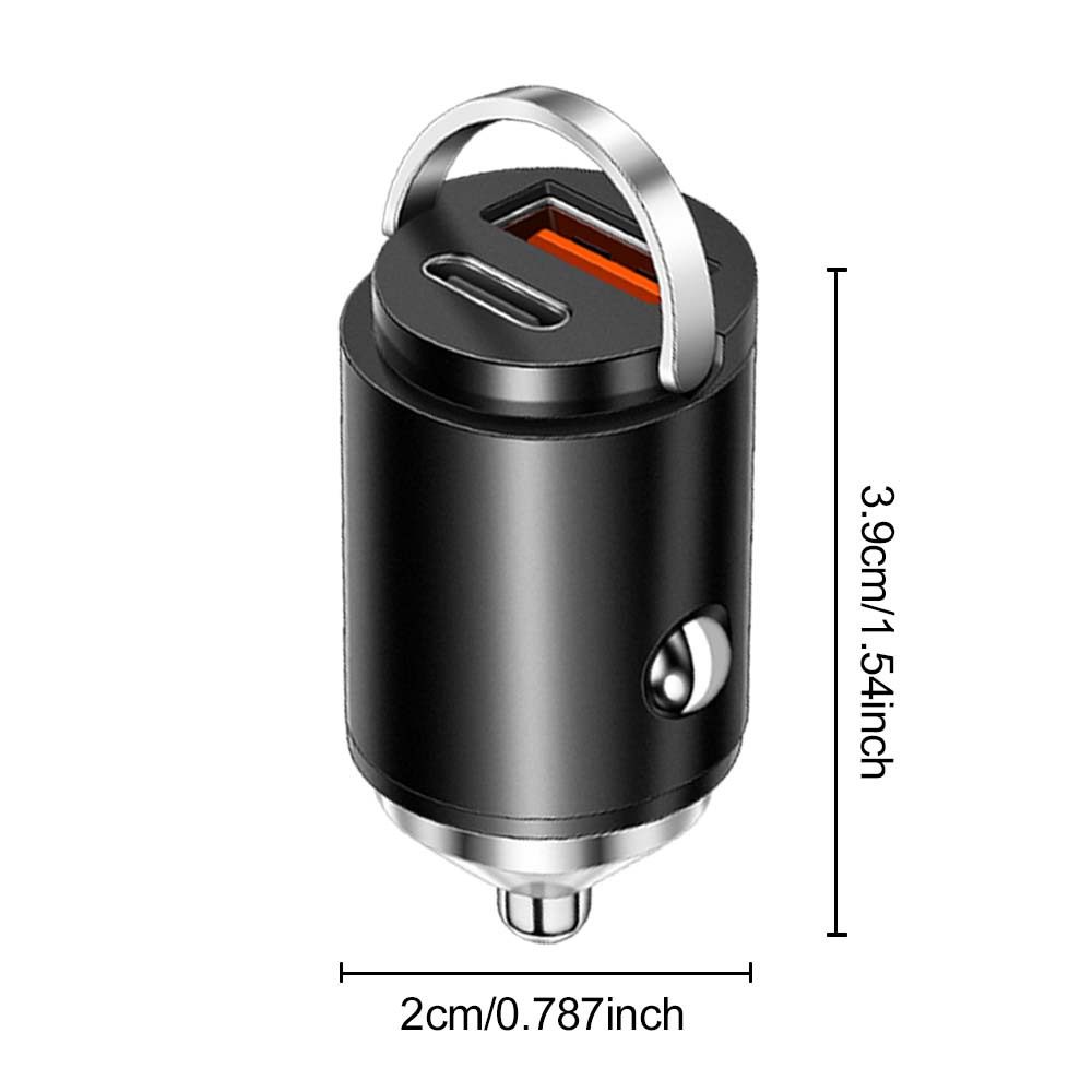 Pd Qc Pull Tab Quick Charge Car Charger USB C Car Phone Charger Adapter