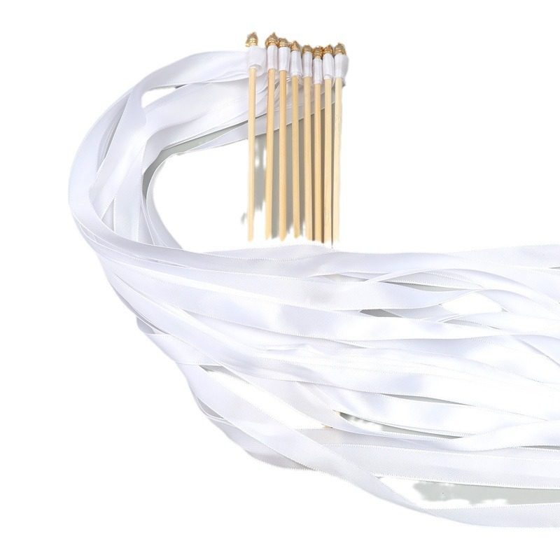 European-style wedding ribbon fairy wand magic stick ribbon Garland decoration lawn wedding festival party decoration supplies